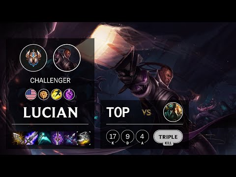 Lucian Top vs Gangplank - NA Challenger Patch 10.18