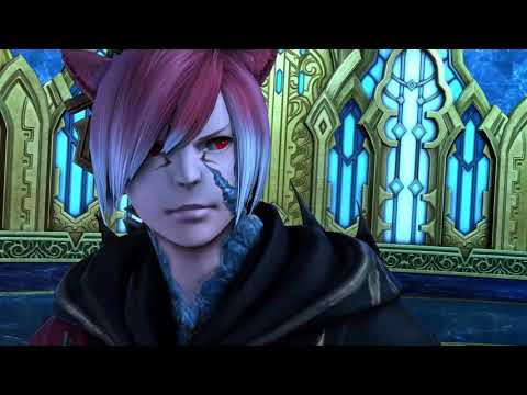 FINAL FANTASY XIV SHADOWBRINGERS: The Crystal Exarch and Beq Lugg escape from Elidibus