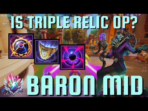 IS TRIPLE RELIC OP?? - Baron Samedi Mid Smite 2 Gameplay