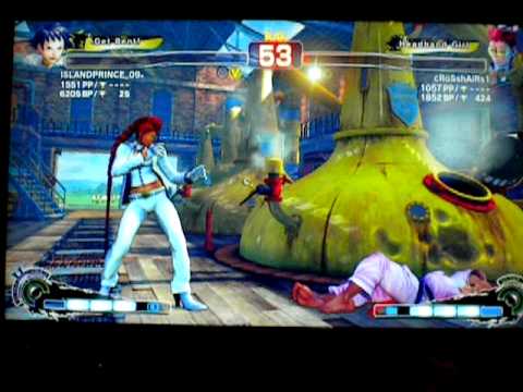 Super Street Fighter 4 AE rank battle (Islandprince_09-) mokoto vs (crosshairs01) c.viper