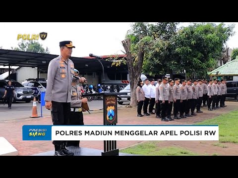 POLRES MADIUN GELAR APEL POLISI RW, TINGKATKAN SINERGI DAN KESIAPSIAGAAN DALAM MENGAWAL HARKAMTIBMAS