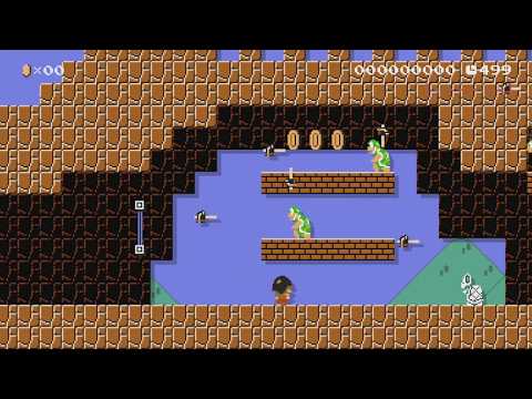 ハンマーブロスの砦 by サブ　りょんりょん - Super Mario Maker - No Commentary 1bn