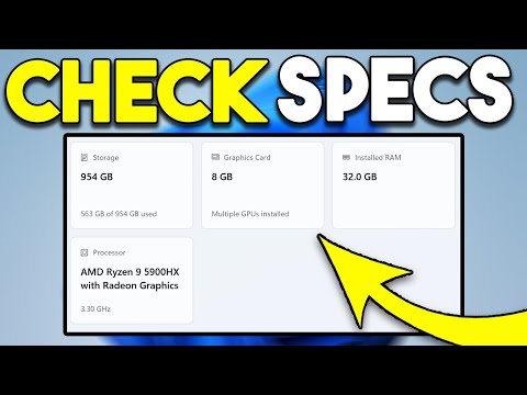 How to Check PC Specs on Windows 11 PC (No Downloads required)