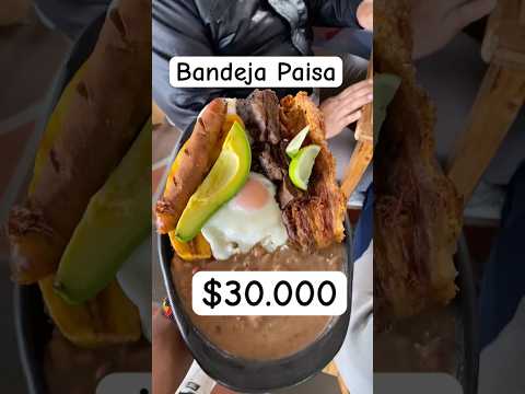 Bandeja paisa en La Vega de Gigante Huila, restaurante. Rancho de Lucho.