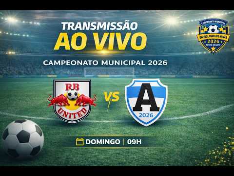 AO VIVO: RB UNITED X ALIANÇA FC |  CAMPEONATO MUNICIPAL DIVINOLÂNDIA DE MINAS 2026 | 1ª RODADA