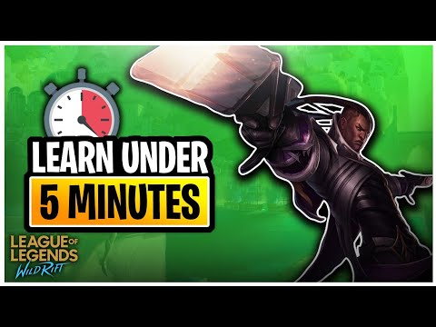 LUCIAN WILD RIFT GUIDE - LEARN EVERYTHING JUST UNDER 5 MINUTES !