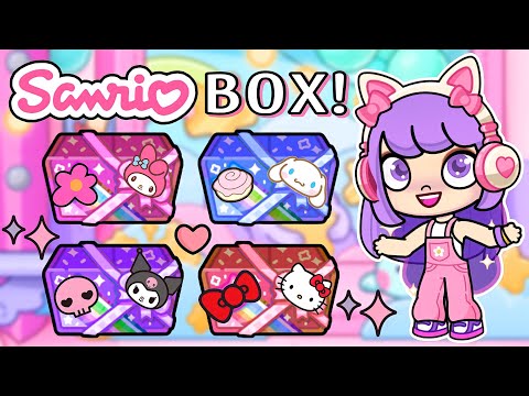 SANRIO BOX AVATAR WORLD PAZU! | OUTFIT IDEAS HELLOKITTY, CINNAMOROLL, MY MELODY, KUROMI