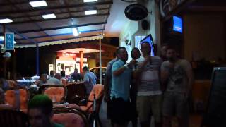 Bad Karaoke 2. Alfa Bar Afandou Rhodes