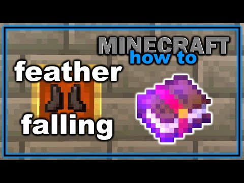 How to Get and Use Feather Falling Enchantment in Minecraft! | Easy Minecraft Tutorial