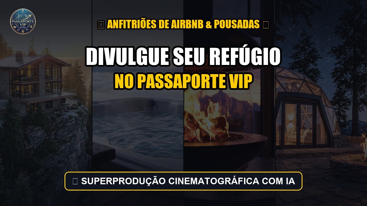 Divulgue seu Airbnb ou Pousada de Luxo no Passaporte VIP: Produções Cinematográficas com Inteligência Artificial