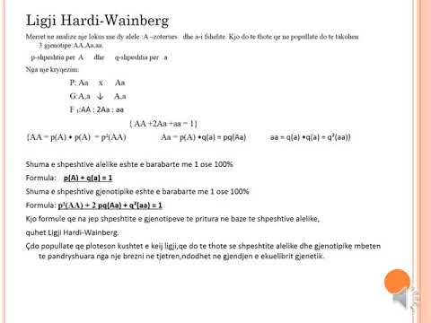 gjenetika e popullatave klasa 12