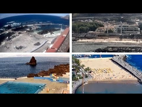 Live Multi-Beach Cams from around Madeira Island – 14 Rolling Cams/Music