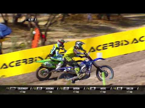 MXGP of Leon - Mexico MXGP Race 2 Arnaud Tonus passes Clement Desalle