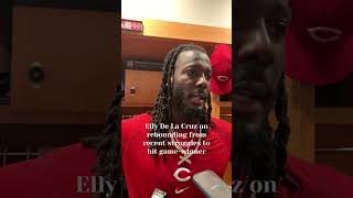 Reds' Elly De La Cruz on rebounding from recent struggles to hit game-winner