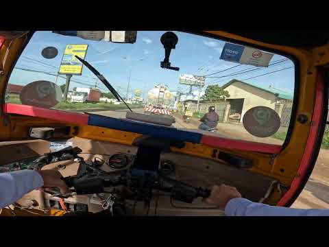 Tuktuk riding from prek phnov to National poly technic of Cambodia June 30, 2025