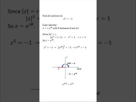 Complex numbers: fifth root of -1