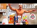 FULL COLLEGE GROCERY HAUL ON A BULK!? POWERLIFTER DIET