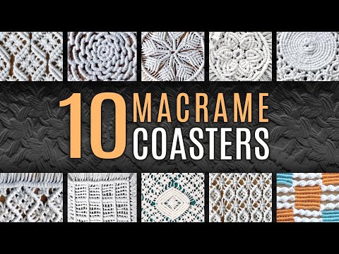 DIAMOND MESH MACRAME TABLECLOTH PATTERN TUTORIAL