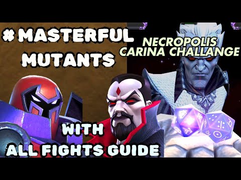 Masterful Mutants Necropolis Carina Challange | All Fights Guide | Completion | Mcoc
