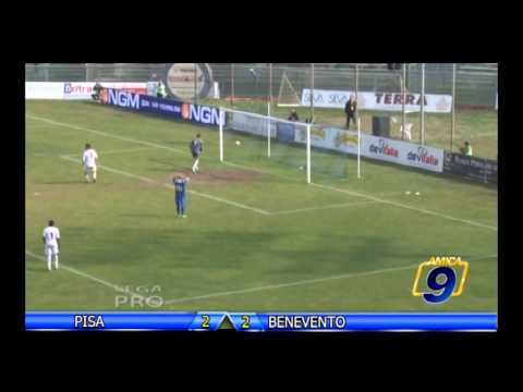 Pisa - Benevento 2-2 | Sintesi | Prima Div Gir.B 28^ Giornata