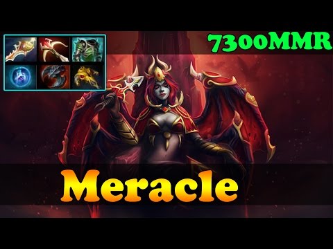 Dota 2 - Meracle 7300 MMR Plays Queen of Pain Vol 4 - Ranked Match Gameplay!