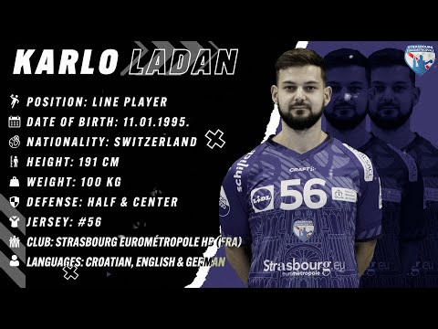 Karlo Ladan - Pivot - Strasbourg HB - Highlights - Handball - CV - 2022/23