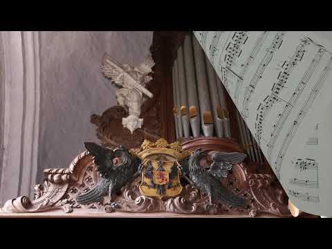 A. Barner (1835-1910) Fantasie über: " Nun danket alle Gott"  Willem van Twillert  Hinsz-organ Leens
