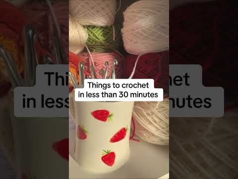 Crochet THIS In 30 Minutes! #crochet #diy #crochettutorial
