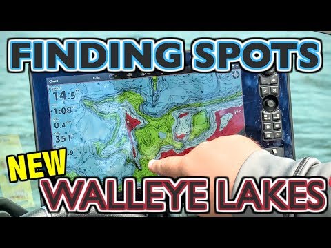 Finding Walleyes on NEW Lakes (Map Study)