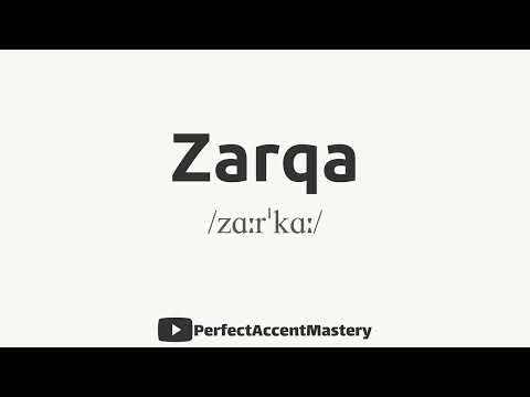How to Pronounce ZARQA | City Name | IPL | Definition | Perfect Accent Mastery