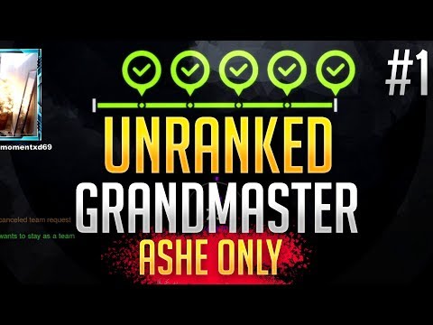 Unranked to GM: ASHE ONLY - Placements (PS4 Overwatch)