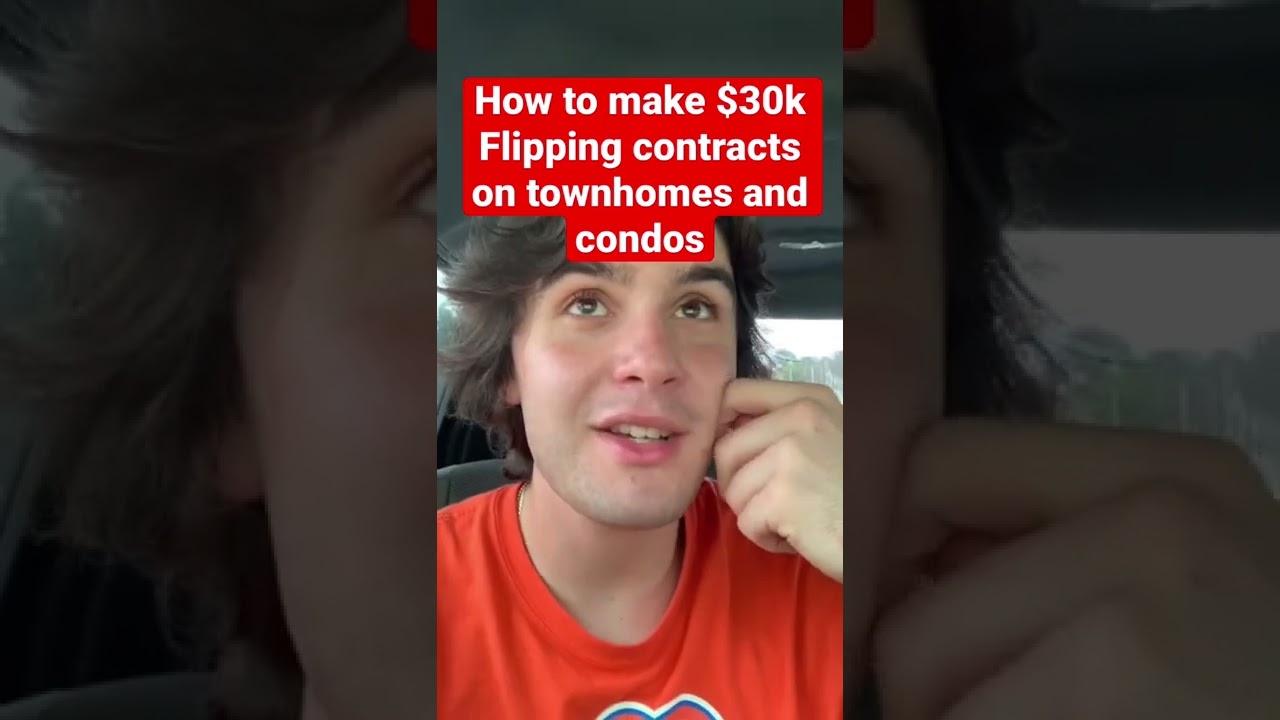 How to Make $30k Flipping Contracts on Townhomes & Condos! #shorts #youtubeshorts
