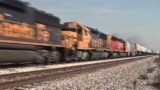 preview picture of video 'ATSF TOFC in Lemont, Illinois, 1991'