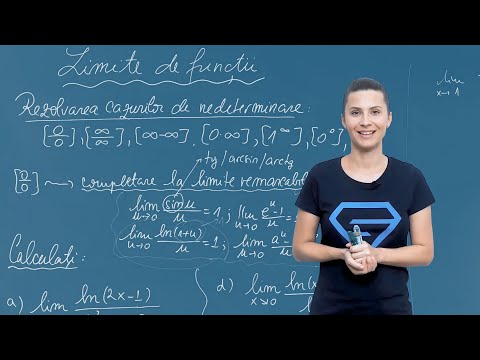 Limite de funcții. Cazul de nedeterminare 0/0. Limite remarcabile. Aplicații - Clasa a XI-a