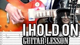 Slash ft. Kid Rock - I Hold On FULL Guitar Lesson (With Tabs)
