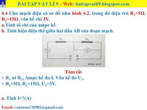 Bài tập vật lí 9 - Bài 4 - câu 4.4