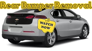 How to Remove the Rear Bumper from a 2011-2015 Chevrolet Volt