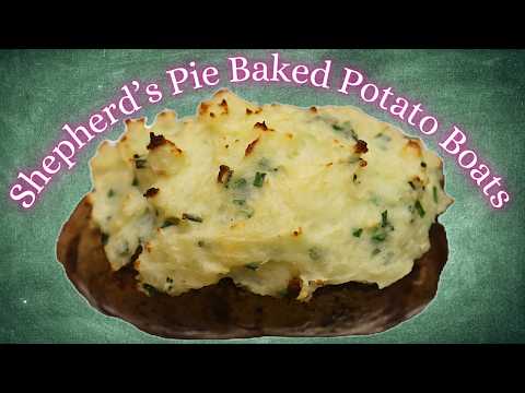 Shepherd's Pie Baked Potato Boats