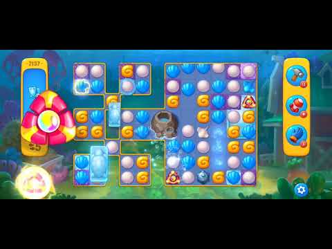 Fishdom Easy Level 2137 (with full seashell [Super Lightning]) @choraelmin