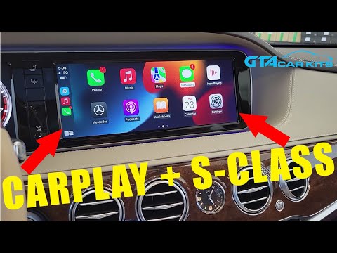 How to install Wireless CarPlay and AndroidAuto in Mercedes S-Class 2014 2015 2016 2017 NTG5