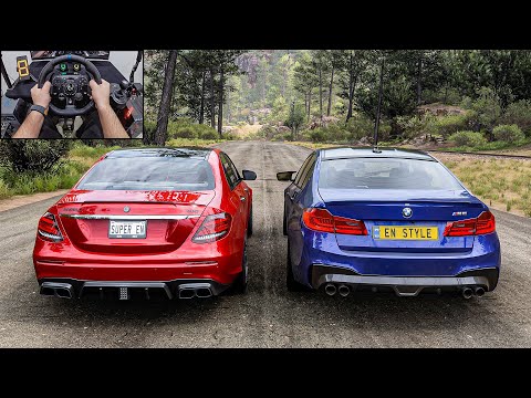 Brabus 800 Mercedes-AMG E63 S & BMW M5 F90 - Forza Horizon 5 | Logitech G923 Steering Wheel