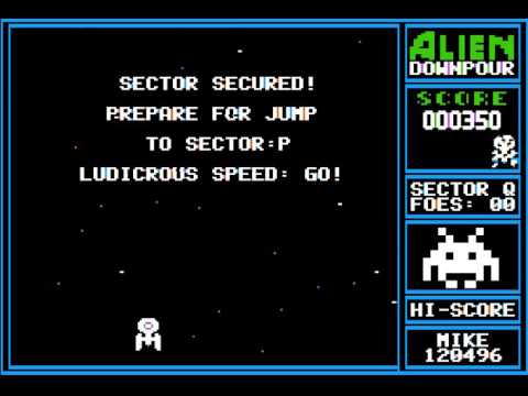 Alien Downpour Game Play