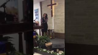 Lady Jackie praying heaven Down!!!!!