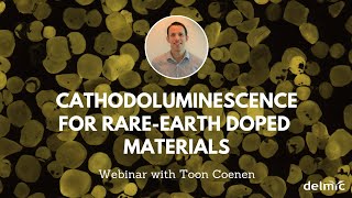 Observing rare earth doped materials with cathodoluminescence