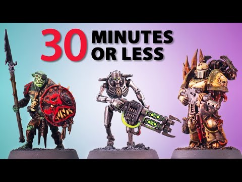 5 ways to Speed Paint Warhammer Minis in 30minutes