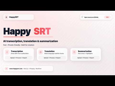 HappySRT video thumbnail