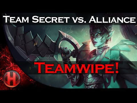 Dota 2 - Team Secret Teamwipe Alliance | The Summit 3