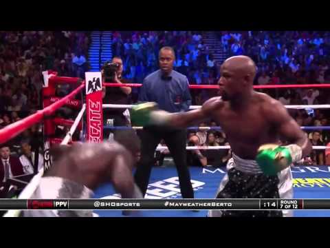 Floyd Mayweather Jr  vs Andre Berto Highlights