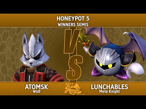Honeypot 5 Top 8 - Winners Semis - Atomsk (Wolf) Vs. Lunchables (Meta Knight)