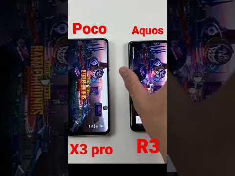 Poco x3 pro VS Aquos R3 | PUBG Speed test #pubgmobile #viral #shorts #video
